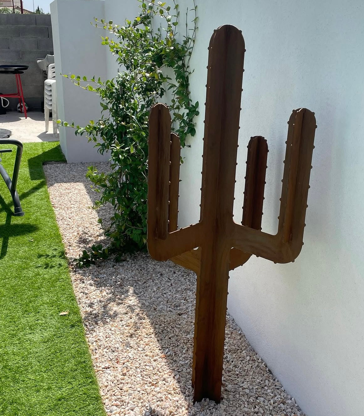 🌵 Cactus décoratif en acier Corten – fabrication artisanale