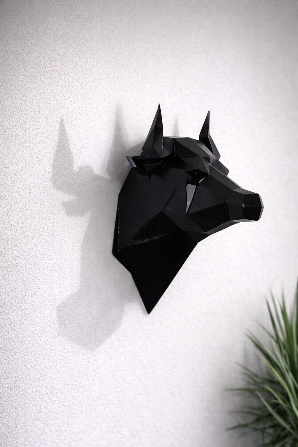 🐂 

Tête de taureau décorative en acier – Modèle noir